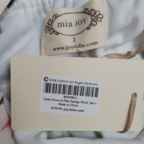 NWT Joyfolie Mia Joy Quinn Dress Palm Springs Floral 2T - Picture 9 of 10